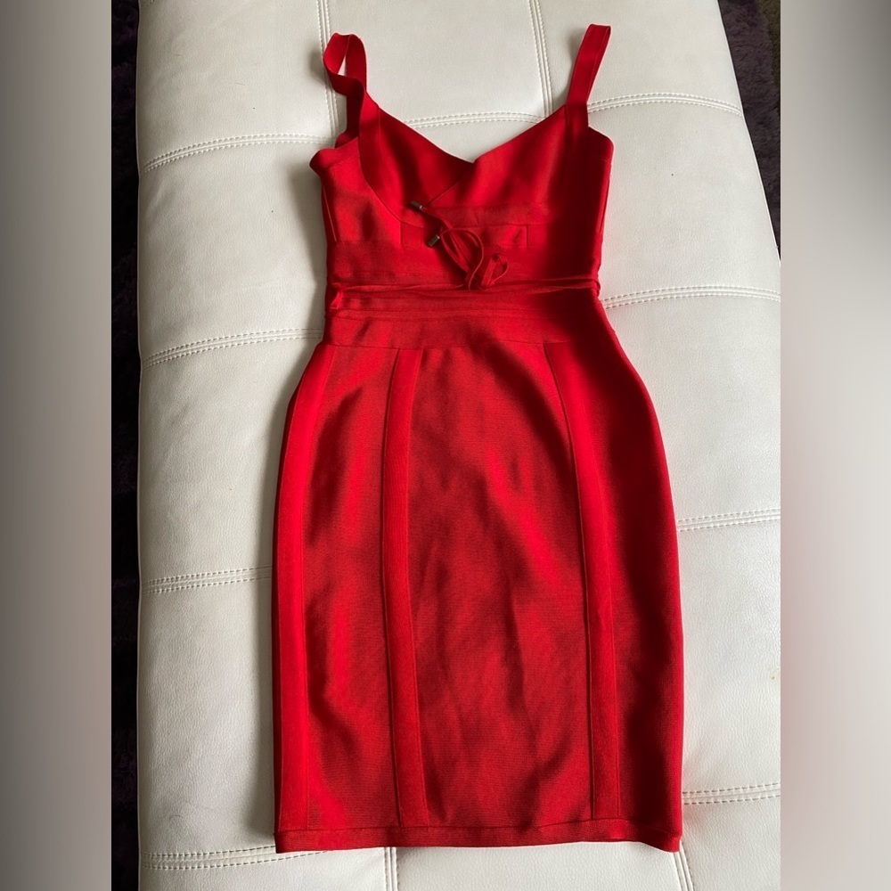 SEXY RED BANDAGE DRESS